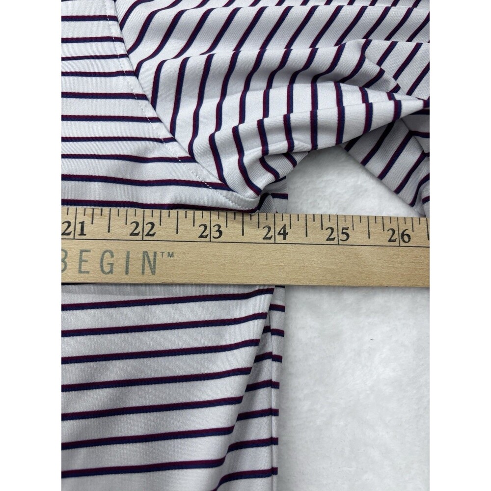 Holderness & Bourne Men's XL Polo Shirt Fried Egg Golf Lido Logo Sutton Striped - Picture 10 of 12